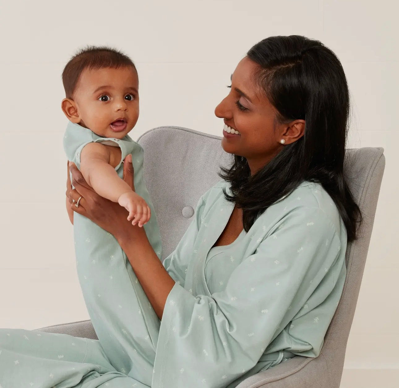 Ergopouch - Organic All Year Cocoon Swaddle Sleeping Bag - Sage - 1.0 Tog