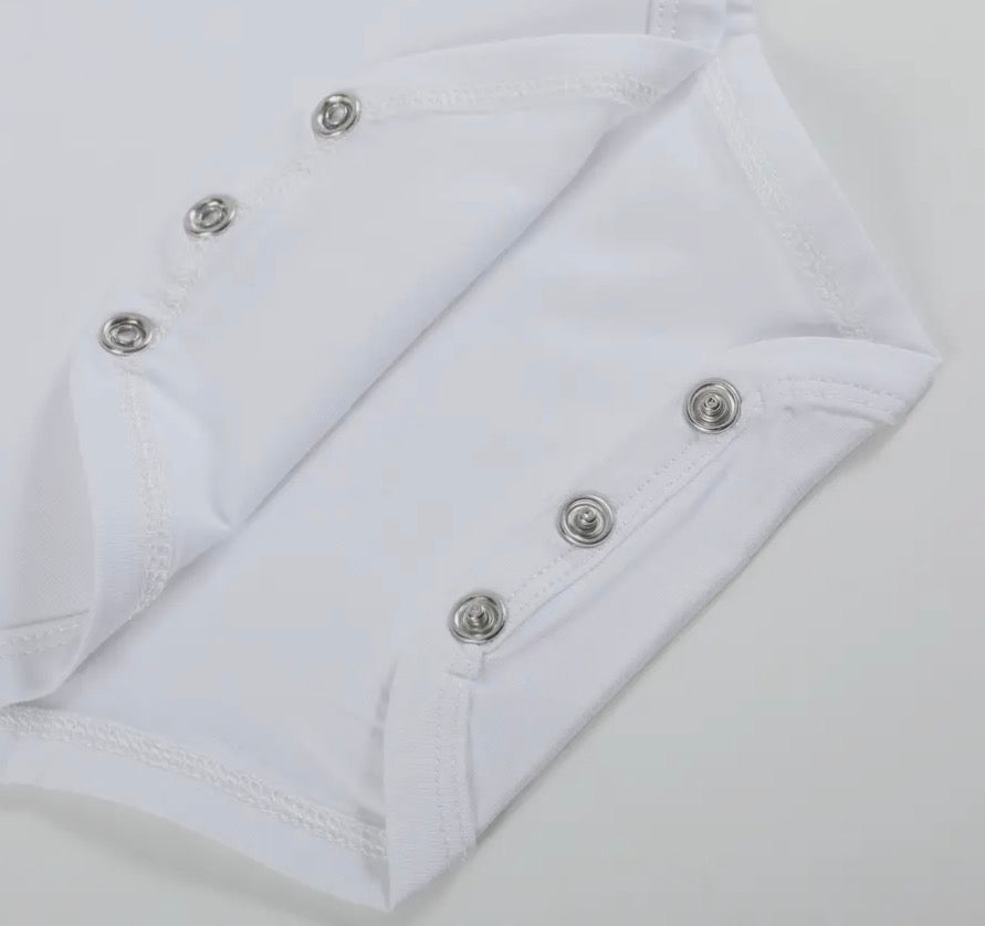 Frida White Frill Baby Bodysuit