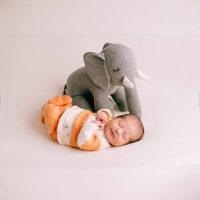 Stripes Newborn Set– Organic Spanish Knitted Baby 3-Piece Outfit + Keepsake Bag