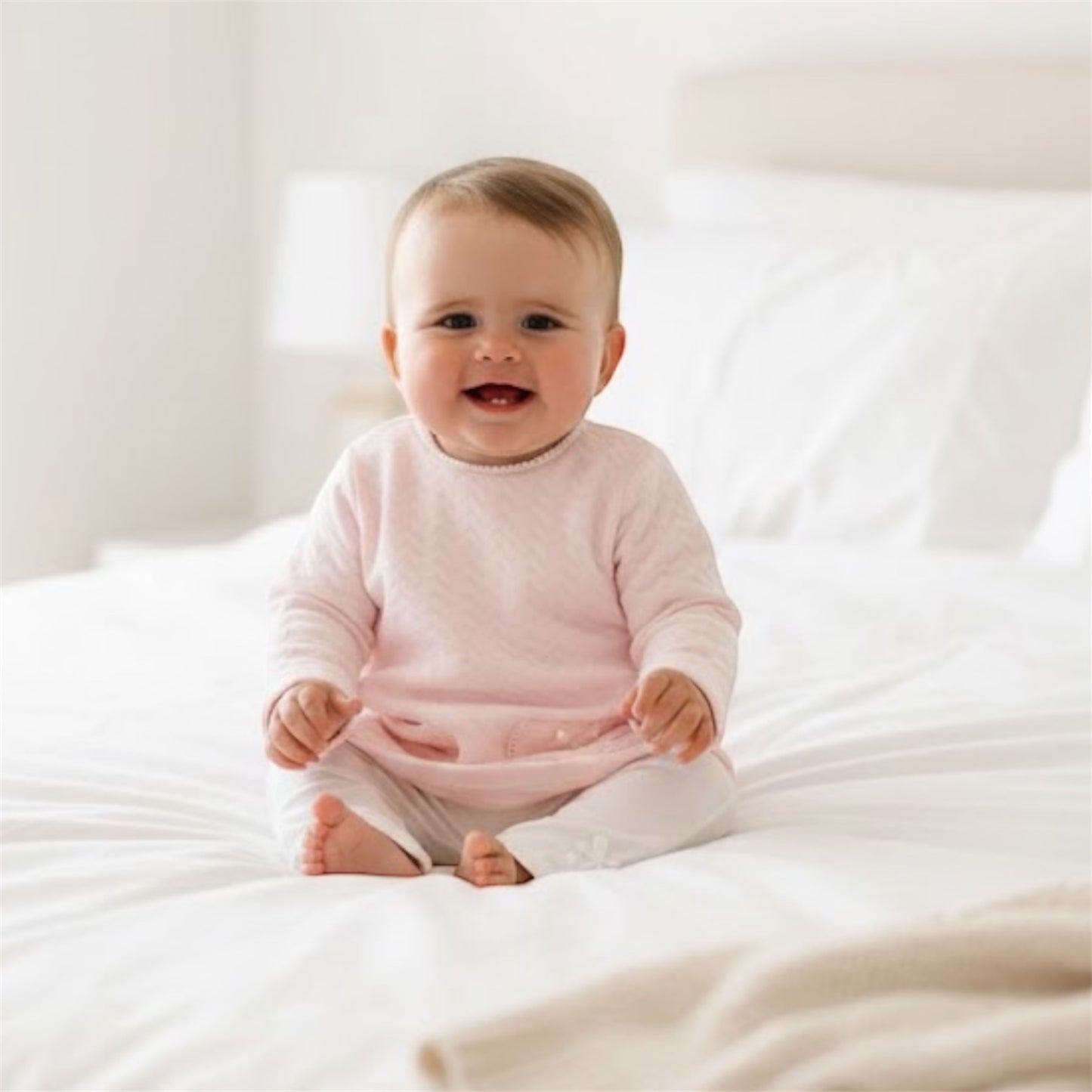 Little Luxe Blush Tunic Set