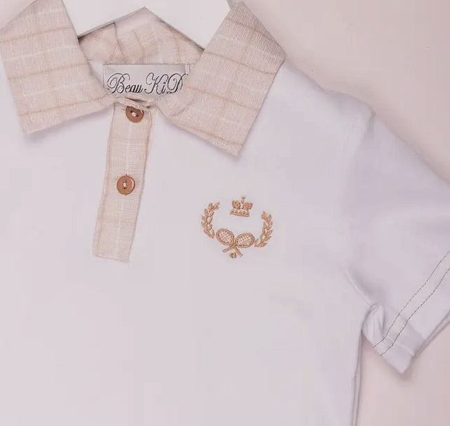 Beau Kid - T-Shirt & Check Shorts Set