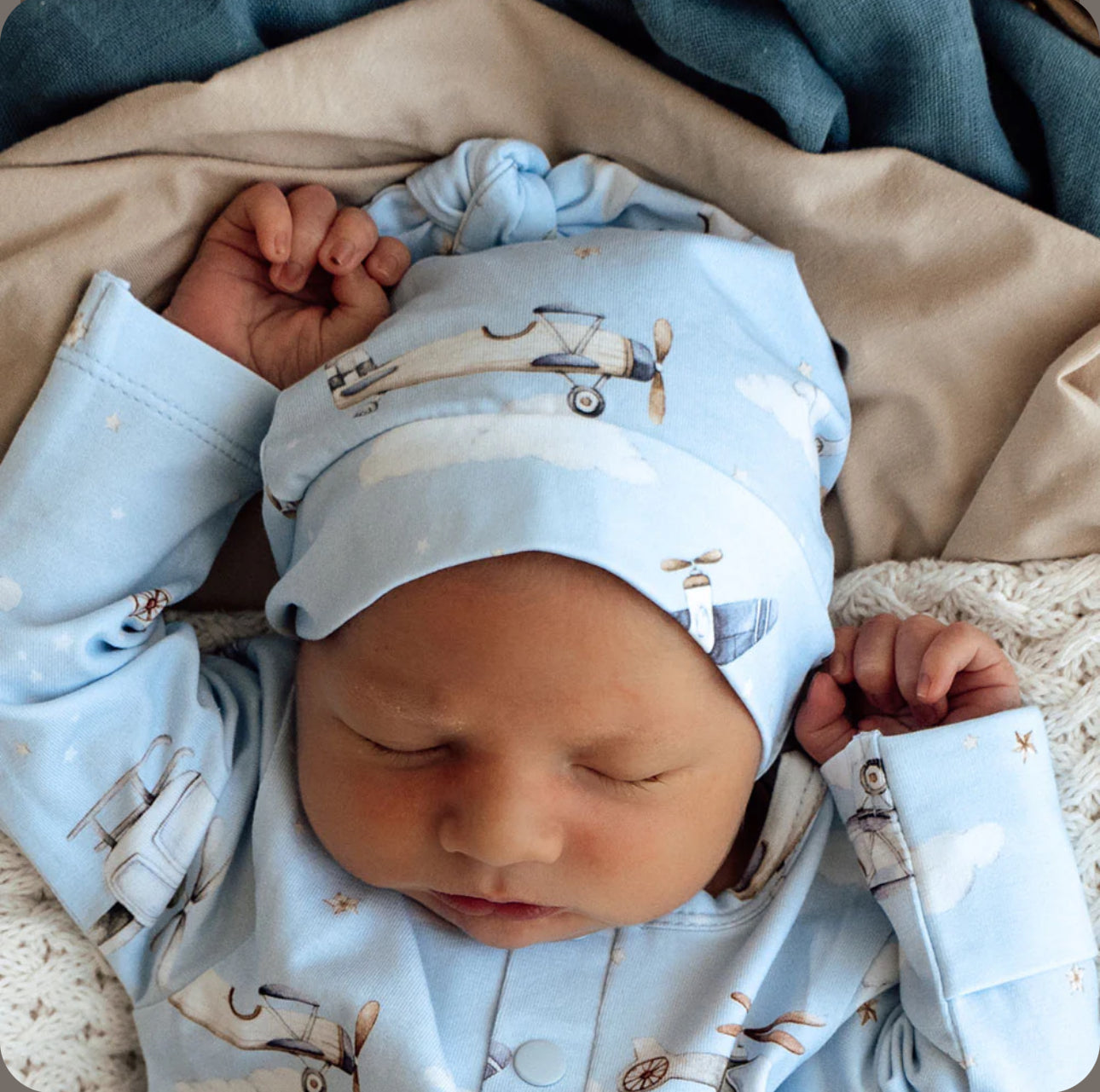 Taking Flight Organic Knotted Beanie