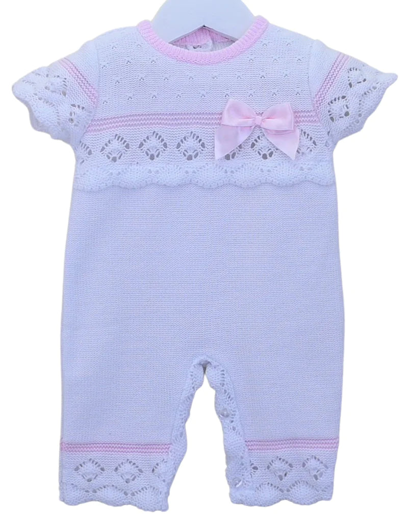 Keeva Knitted Romper - White