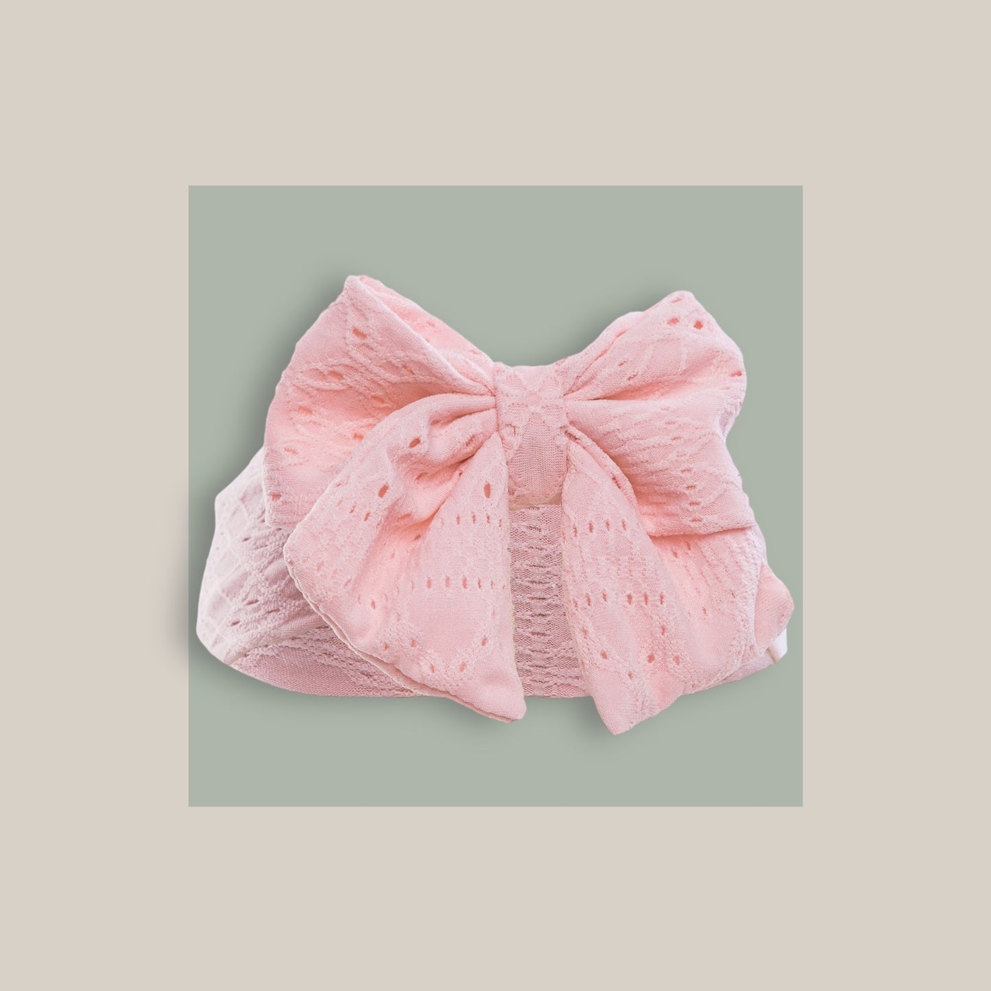 Flora Headband With Large Bow - Pink