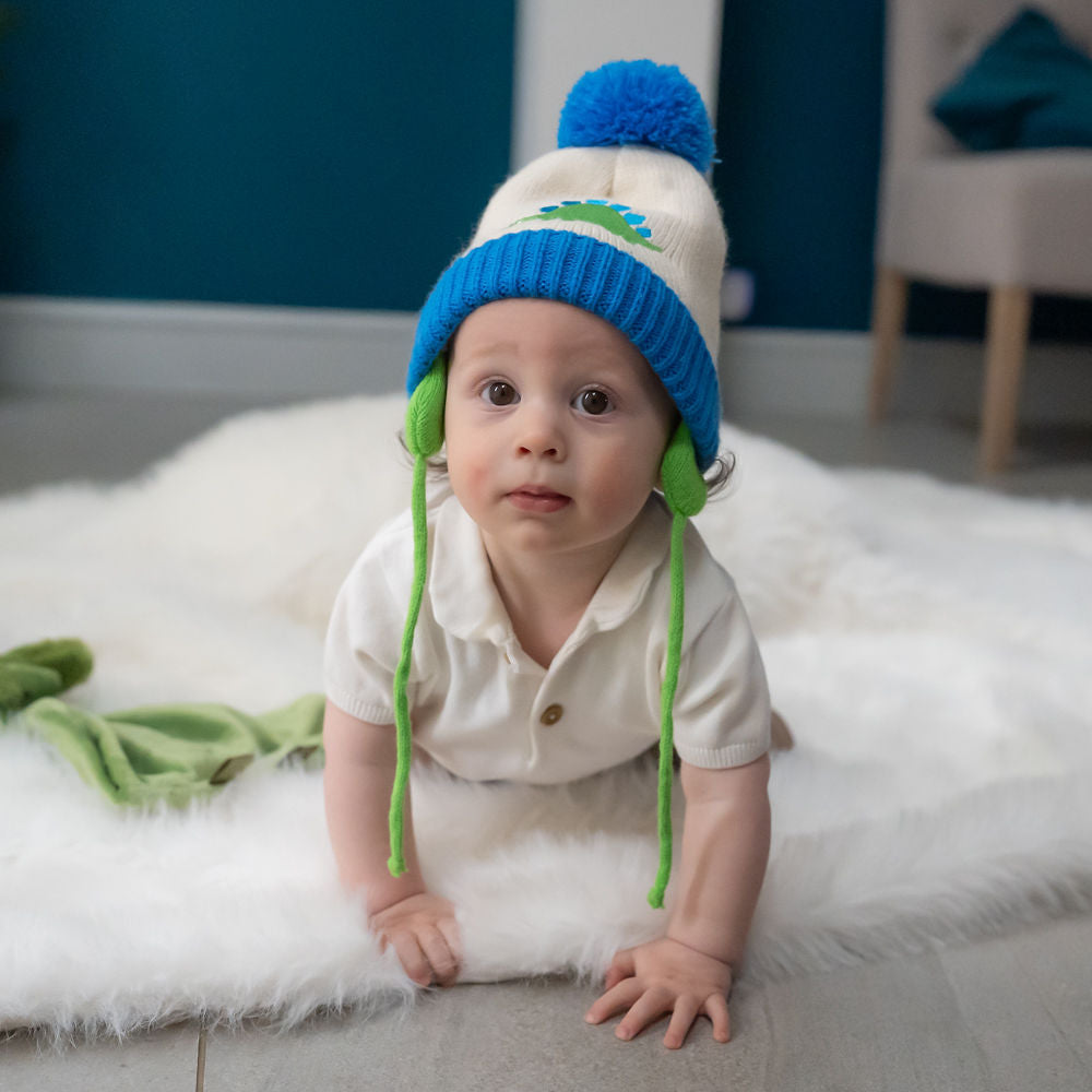 Little Dino Hat and Mittens Set | 0-12 Months