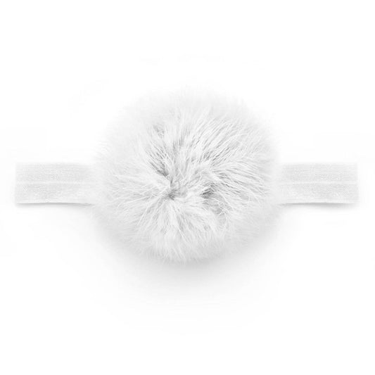Off-White Pom Pom Baby Headband