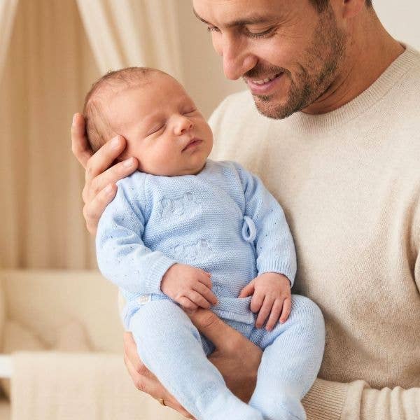 Bali Blue Knitted Baby Set