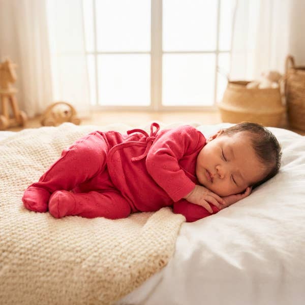 Fuchsia Heart Knit Baby Set