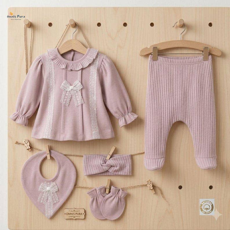 Elodie Vintage Lace 5-Piece Set