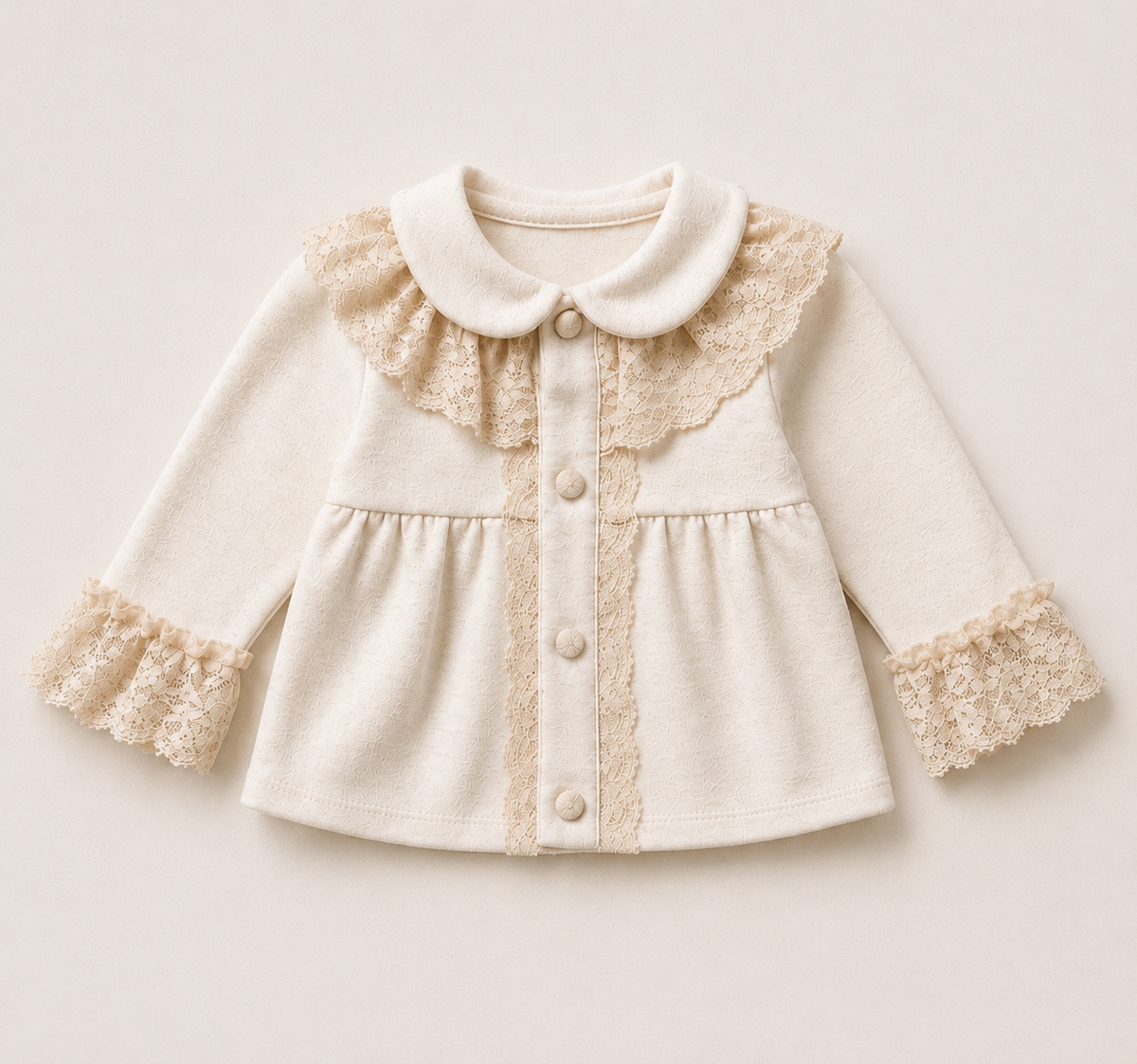 Luxury Baby Girl Shimmer Lace 3-Piece Set