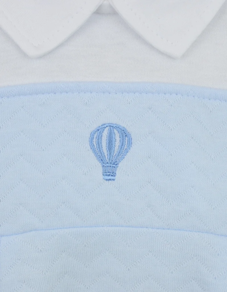 Theo Embroidered Sleepsuit