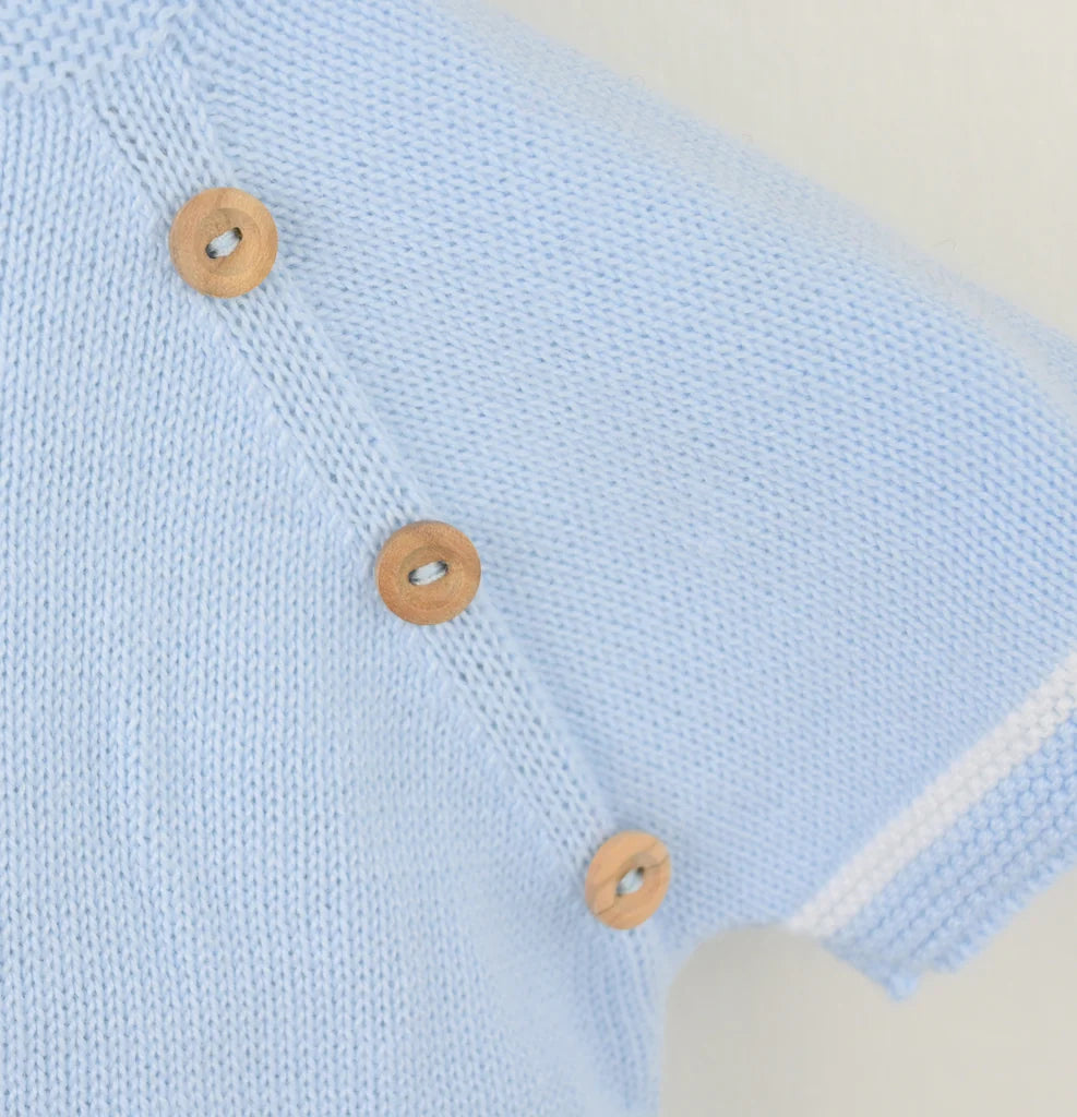 Casper Shorts Suit Blue/White