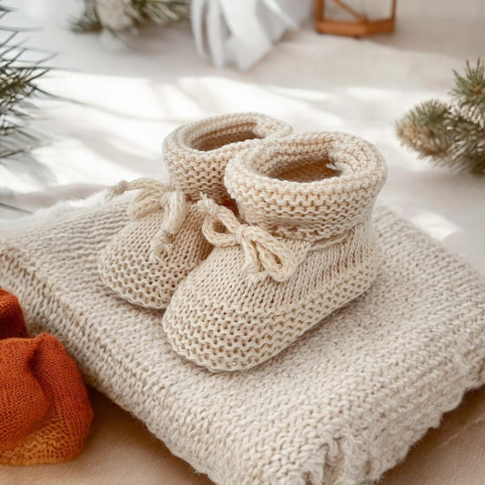 Unisex baby booties