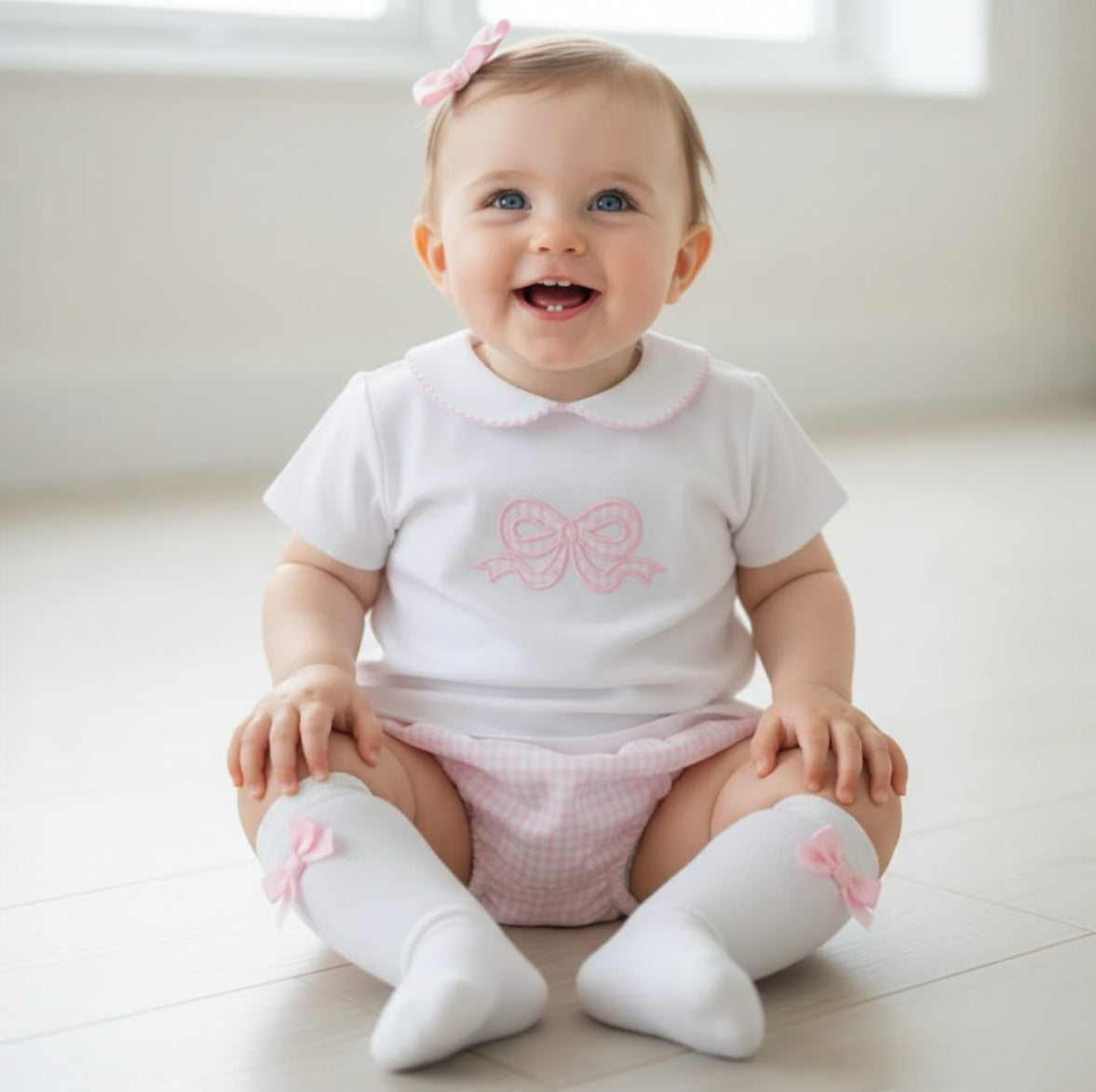Gingham Bow Outfit