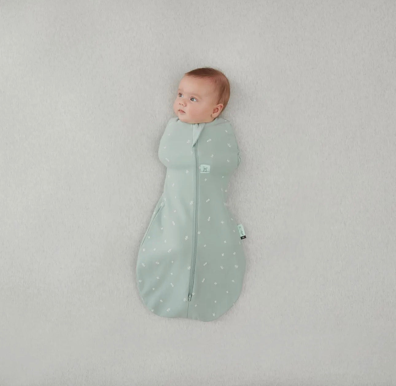 Ergopouch - Organic All Year Cocoon Swaddle  Sleeping Bag - Sage - 1.0 Tog