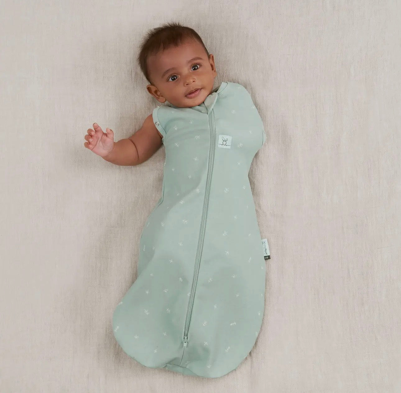 Ergopouch - Organic All Year Cocoon Swaddle  Sleeping Bag - Sage - 1.0 Tog