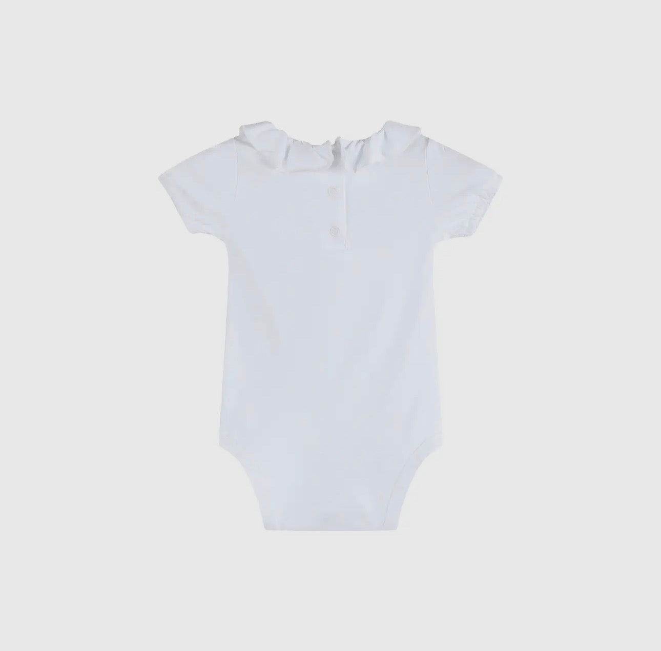 Frida White Frill Baby Bodysuit