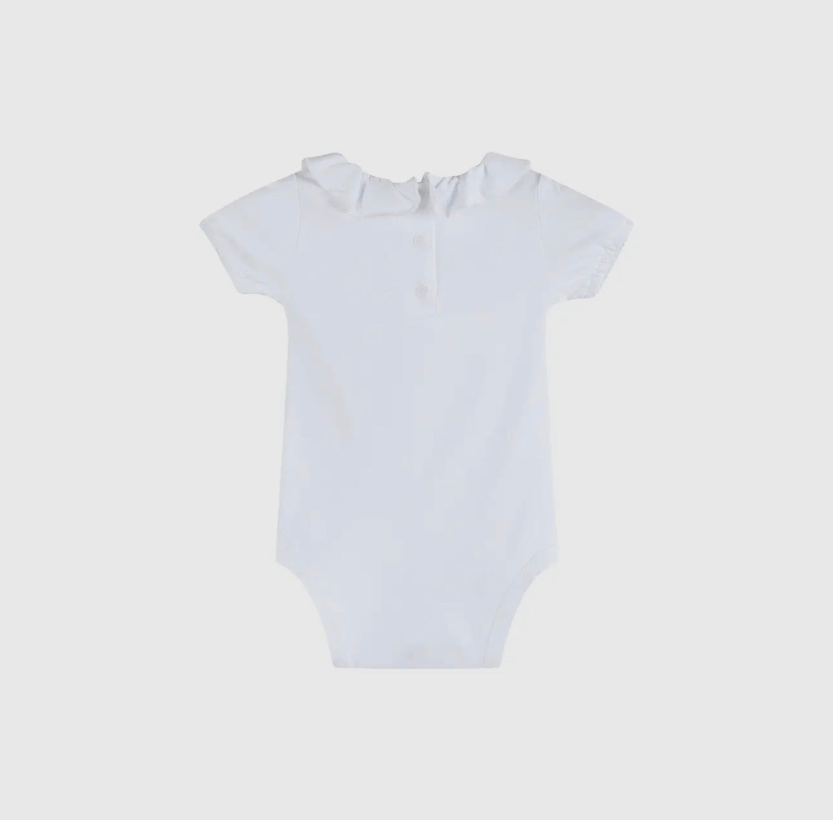 Frida White Frill Baby Bodysuit