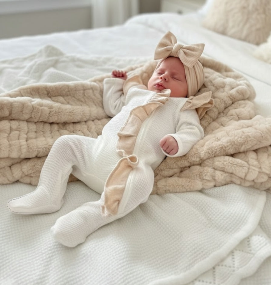 Vanilla & Coffee Ruffle Set