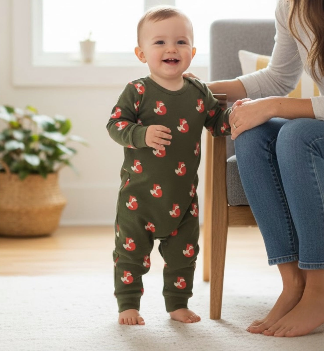 Little Fox Organic Romper Playsuit