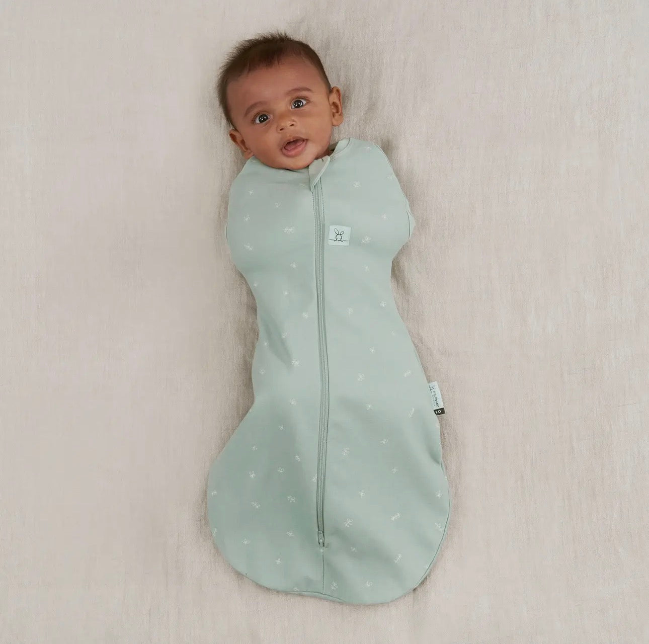 Ergopouch - Organic All Year Cocoon Swaddle  Sleeping Bag - Sage - 1.0 Tog