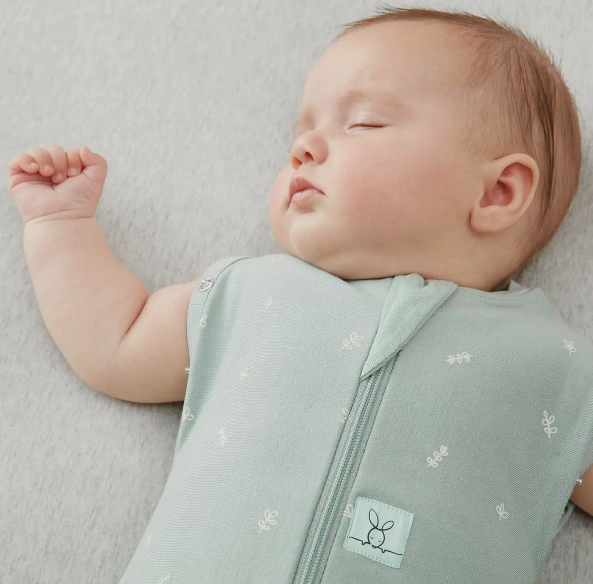 Ergopouch - Organic All Year Cocoon Swaddle  Sleeping Bag - Sage - 1.0 Tog