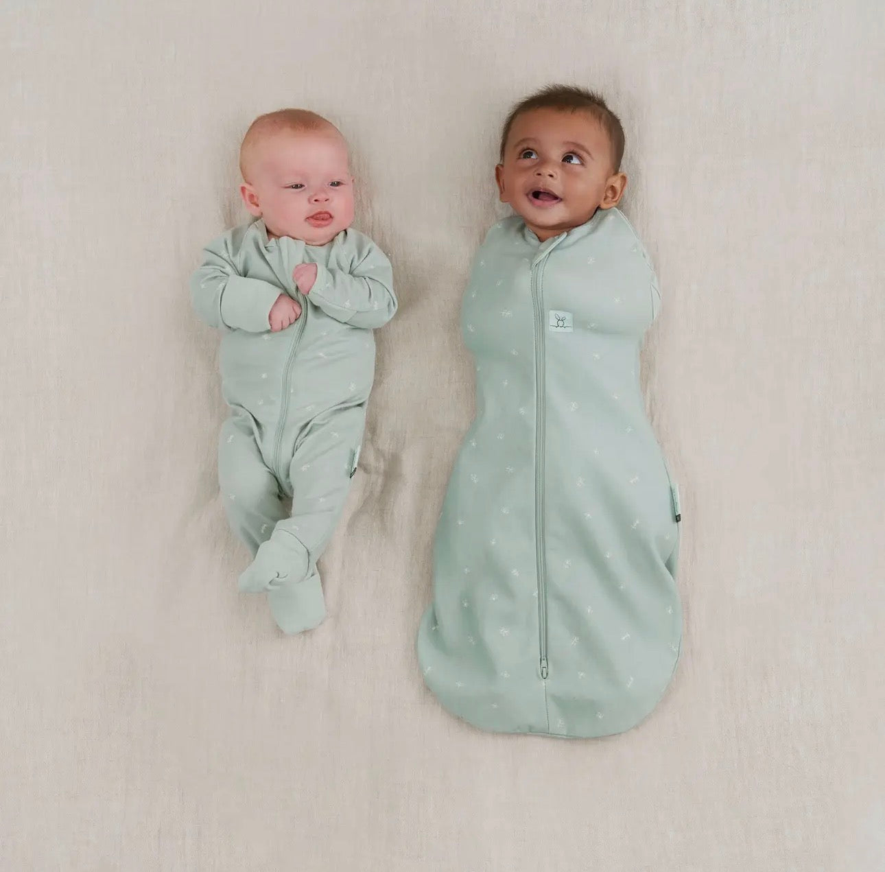 Ergopouch - Organic All Year Cocoon Swaddle  Sleeping Bag - Sage - 1.0 Tog