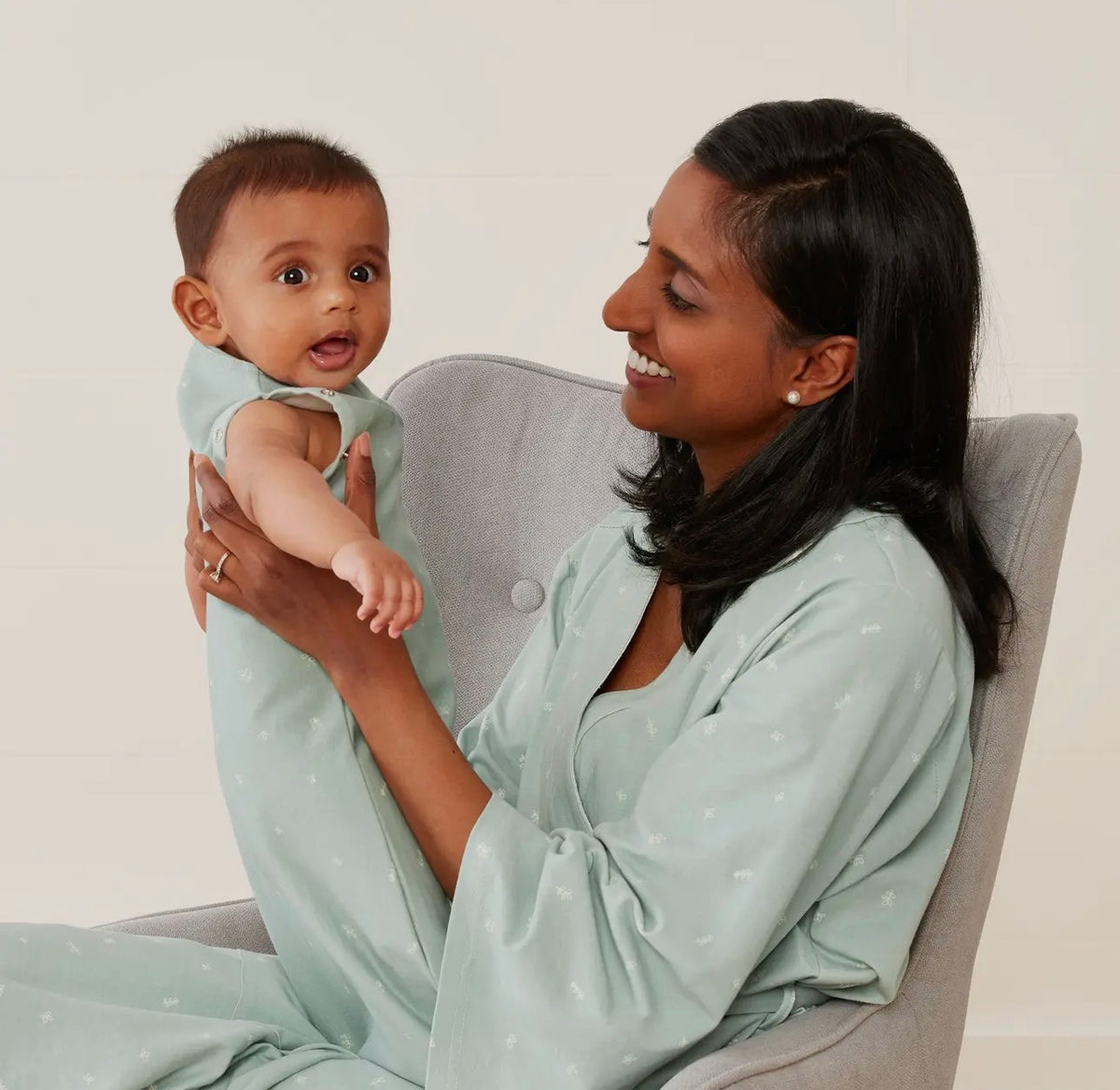 Ergopouch - Organic All Year Cocoon Swaddle  Sleeping Bag - Sage - 1.0 Tog