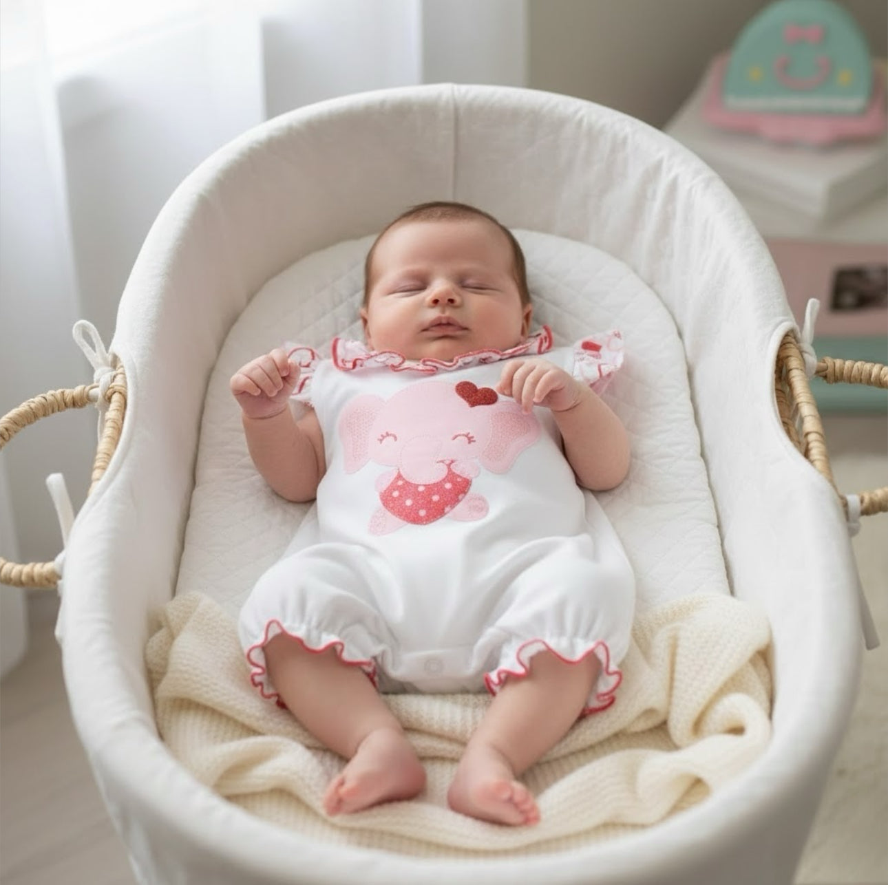 Emmie Elephant Organic Romper