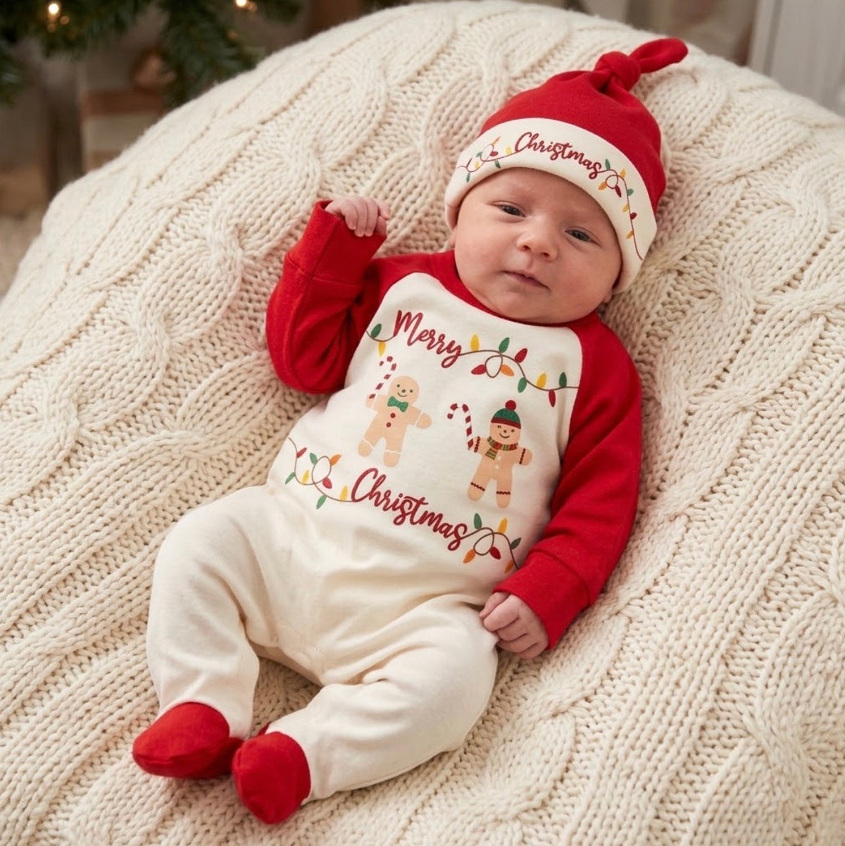 Gingerbread Wishes Christmas Babygrow