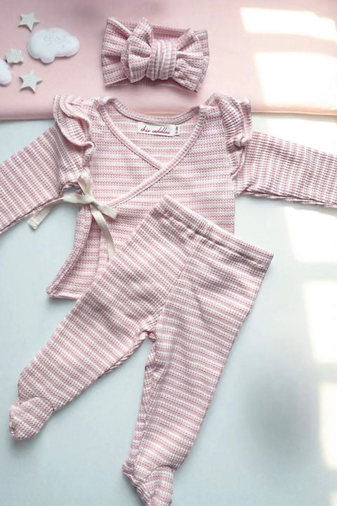 Candyfloss Stripe Ruffle Co-Ord Set