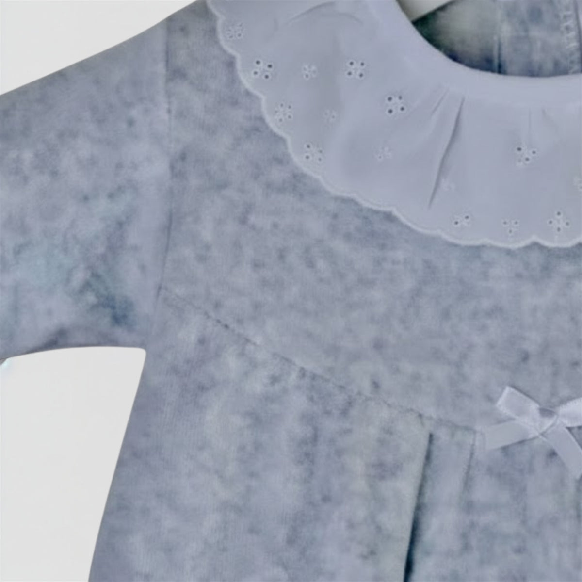 Little Grace Lace Collar Sleepsuit
