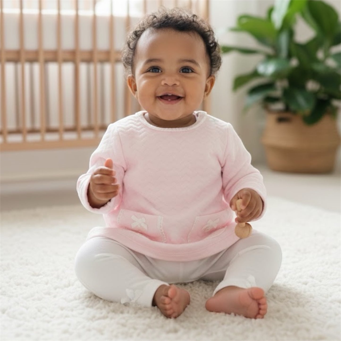 Little Luxe Blush Tunic Set