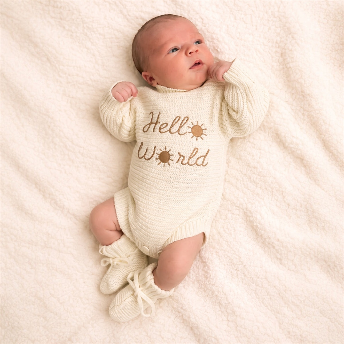 Hello World Newborn Coming Home 2 Piece Set