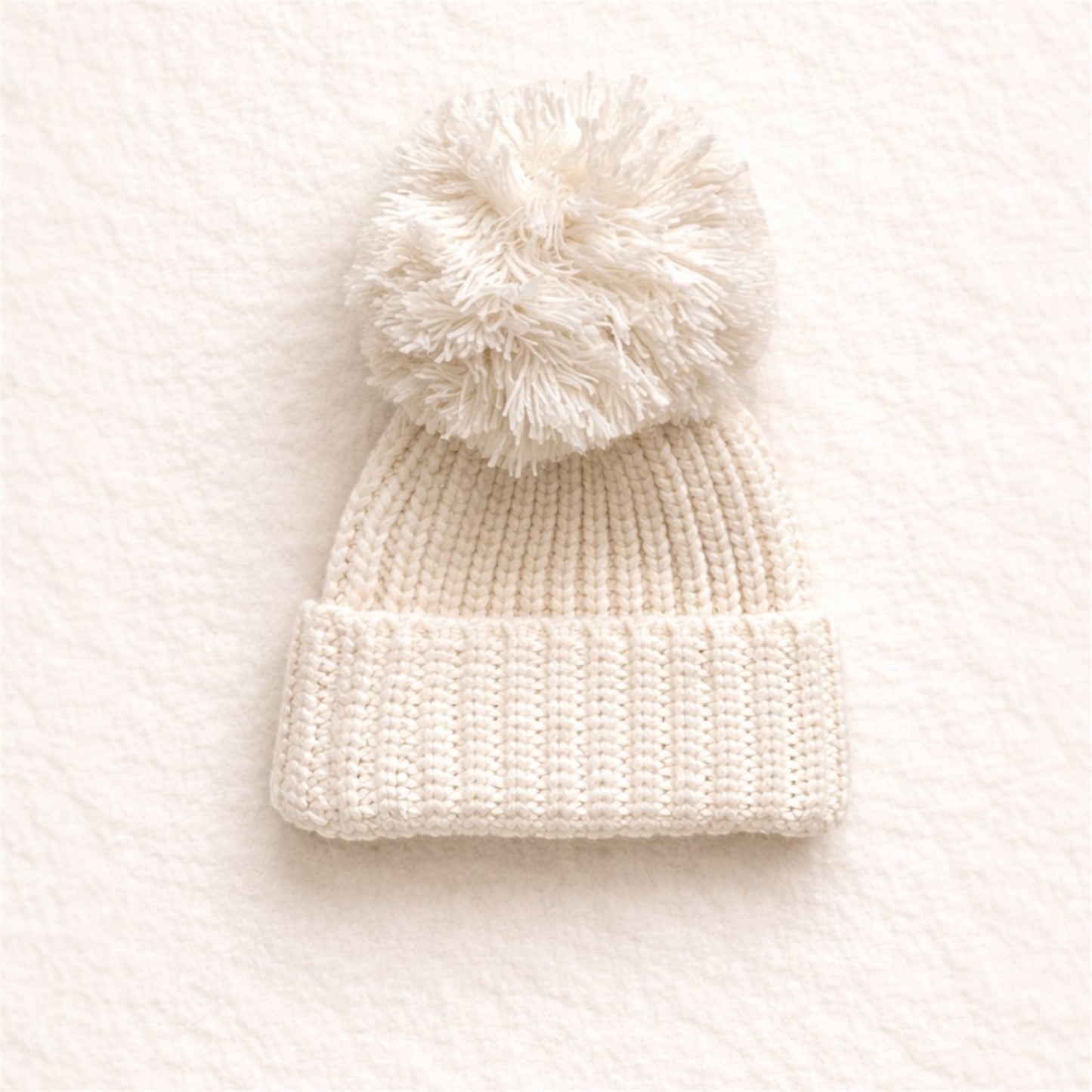 Chunky Knit Beanie - Ivory