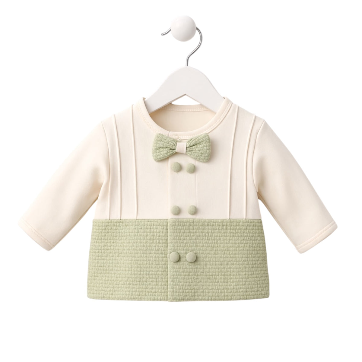 Oliver Waffle Bow Set - 5 Piece Outfit - 0-3M