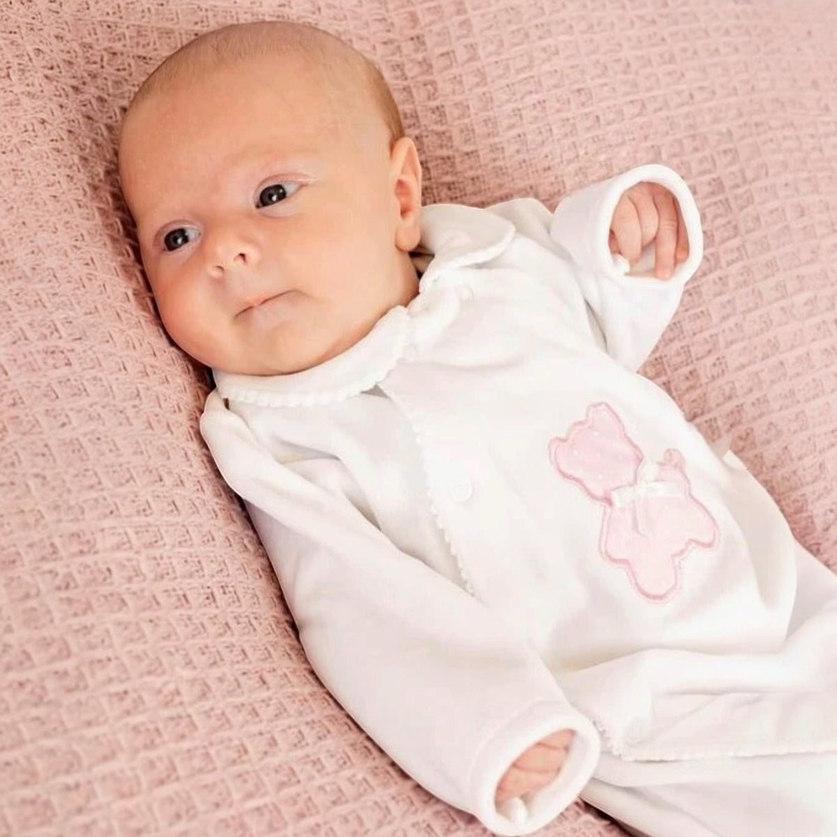 Rosie Bear Sleepsuit - Pink