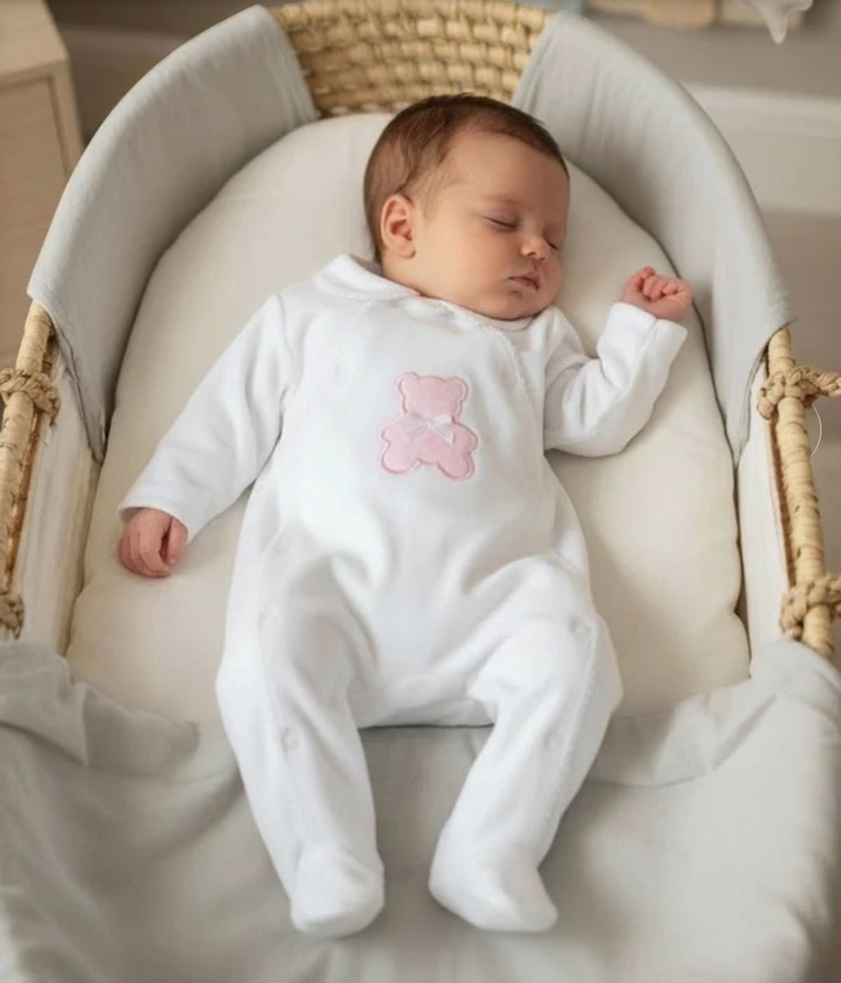 Rosie Bear Sleepsuit - Pink