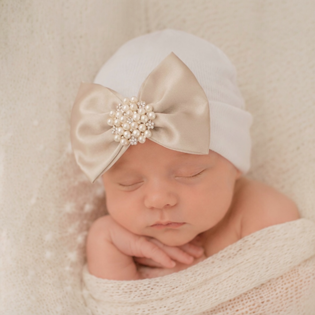 Goldie Bow Baby Girl Hospital Hat