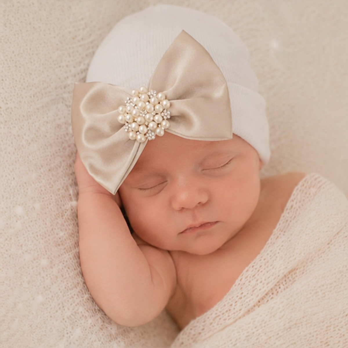 Goldie Bow Baby Girl Hospital Hat