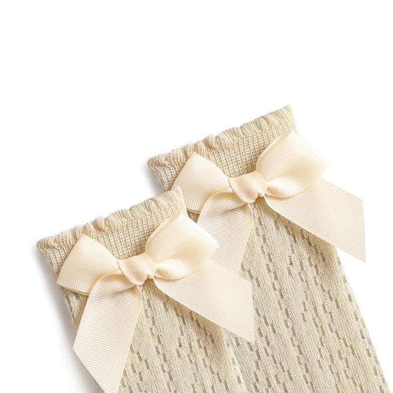 Gracie Knee Socks With Luxury Bow