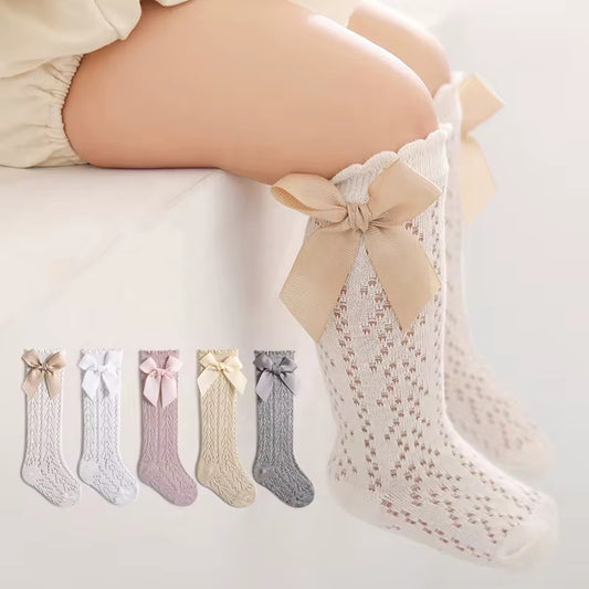 Gracie Knee Socks With Luxury Bow