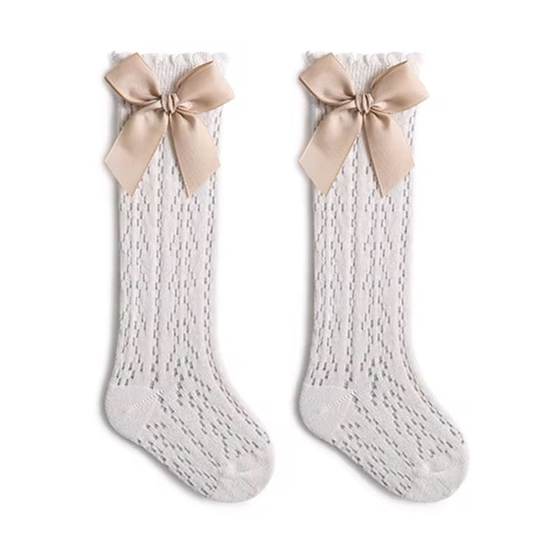 Gracie Knee Socks With Luxury Bow