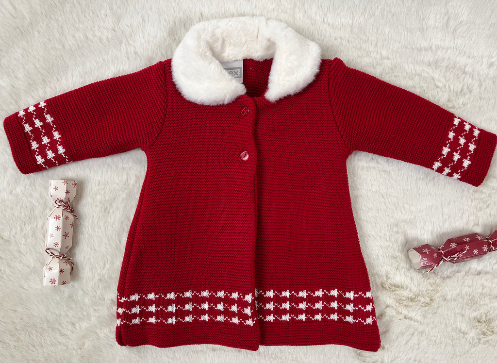 Baby girl coat for the festive season. 