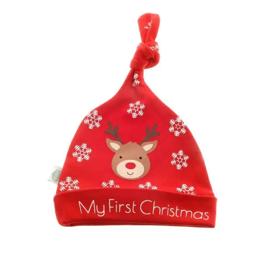 My First Christmas Reindeer Beanie