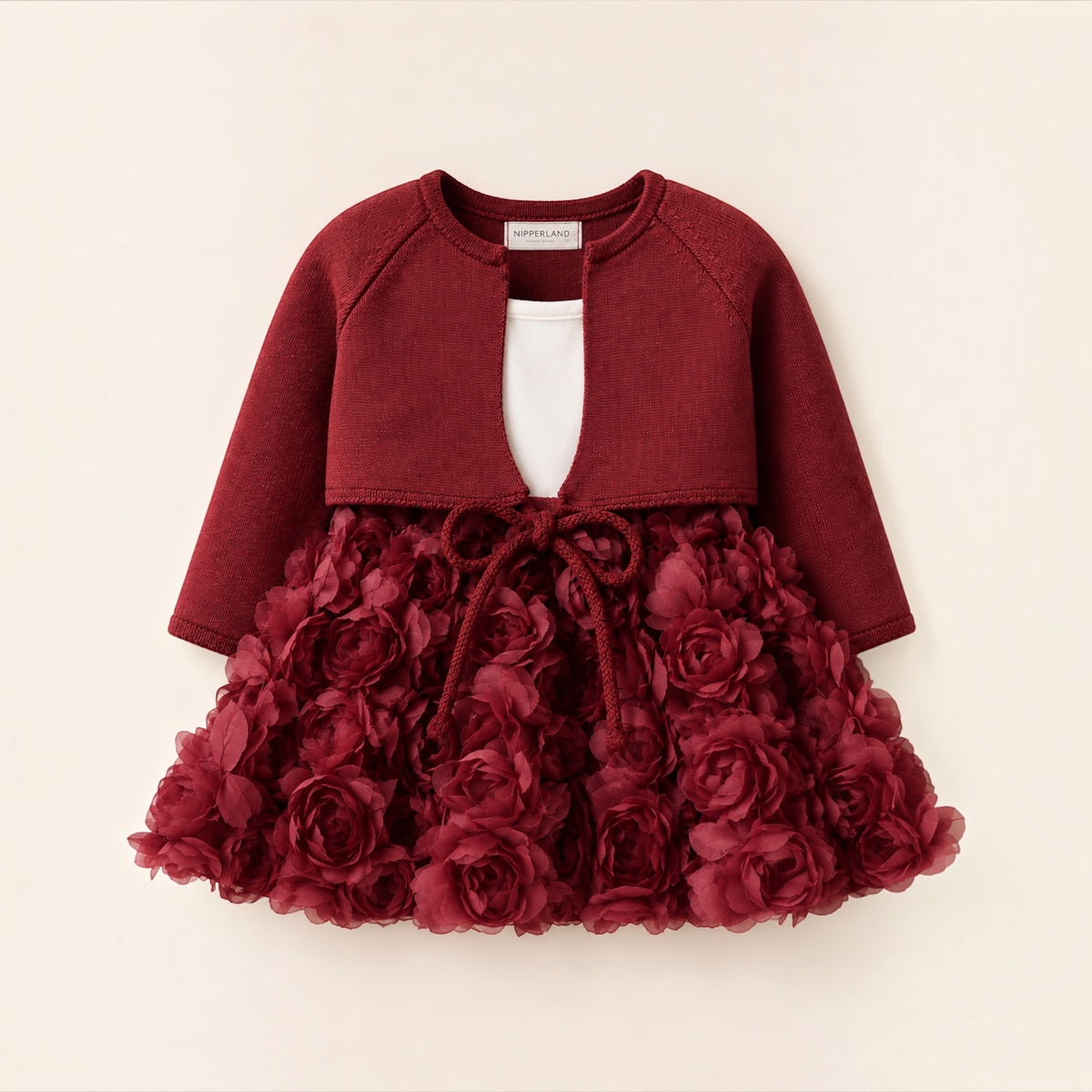Noelle Burgundy Floral 4-Piece Set