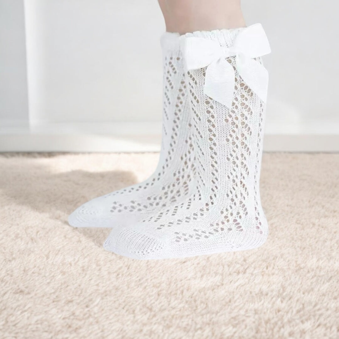 Gracie Knee Socks With Luxury Bow