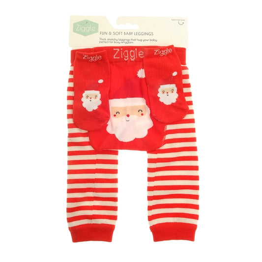 Santa Leggings & Socks Set
