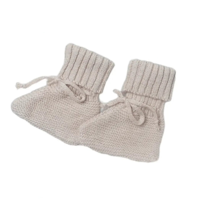 Chunkie knit booties