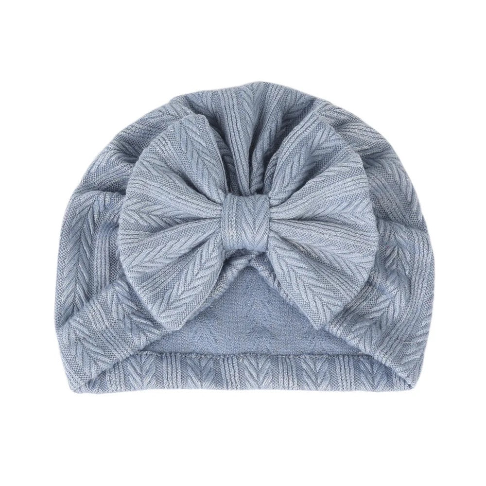 Blue turban hat